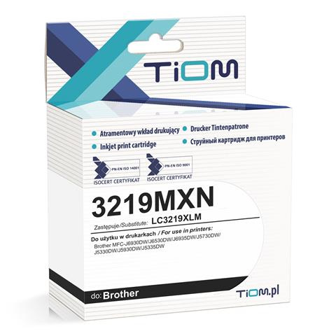 Zgodny Tusz Tiom Ti-B3219MXN zamiennik Brother 3219MXN | LC3219XLM | 1500 str. | magenta