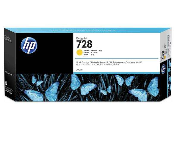 HP Tusz nr 728 F9K15A Yellow 300ml