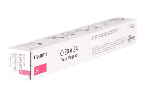 Canon C-EXV34M, CEXV34M, 3784B002 19k Magenta Canon ADV iR-C2020, iR-C2025, iR-C2030, iR-C2220, iR-C2225, iR-C2230 Toner Oryginalny