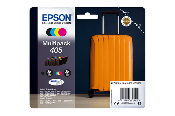 Epson 405 (T05G6, C13T05G64010) 23,8ml CMYK do Epson WF3820 WF3825 WF4820 WF4825 WF4830 WF7830 WF7835 WF7840 Tusz Oryginalny