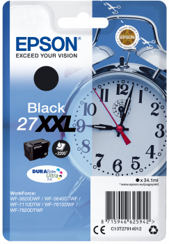 Oryginalny Tusz 27XXL T2791 XXL do Epson 34.1 ml Black