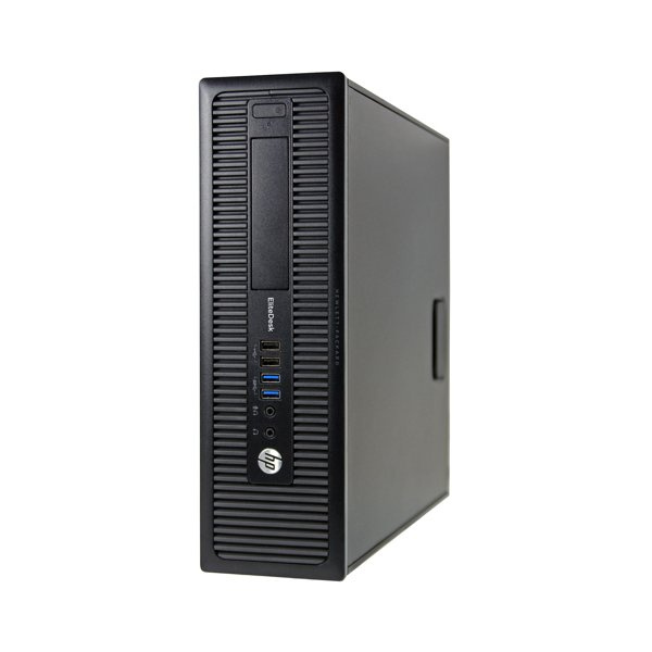 HP ProDesk 600 G1 SFF Core i5 4570 (4-gen.) 3,2 GHz / 4 GB / 120 SSD / DVD / Win10 + Monitor HP E201 + klawiatura USB + mysz USB