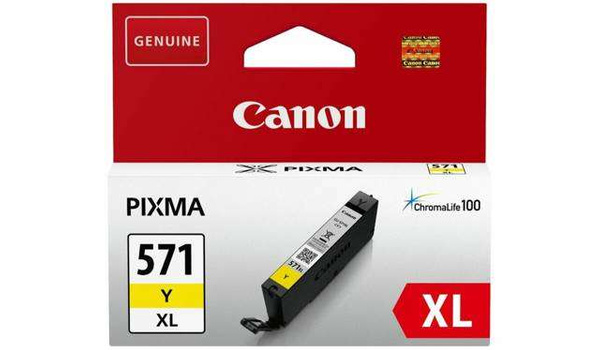 Oryginalny Tusz CLI-571YXL do Canon 10.8 ml Yellow do Canon Pixma MG5750/MG5753 MG6850/MG7750 MG7752/TS5050 TS5051/TS5055 TS6050/TS6051 TS6052/TS8050