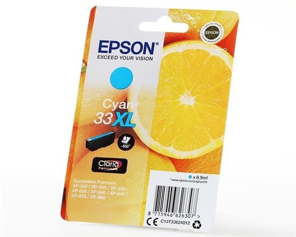 Epson Tusz Stylus T33XL T3362 Cyan