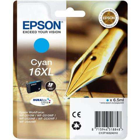 Epson Tusz WF2010 16XL T1632 Cyan