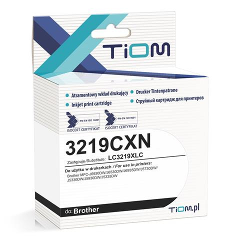 Zgodny Tusz Tiom Ti-B3219CXN zamiennik Brother 3219CXN | LC3219XLC | 1500 str. | cyan