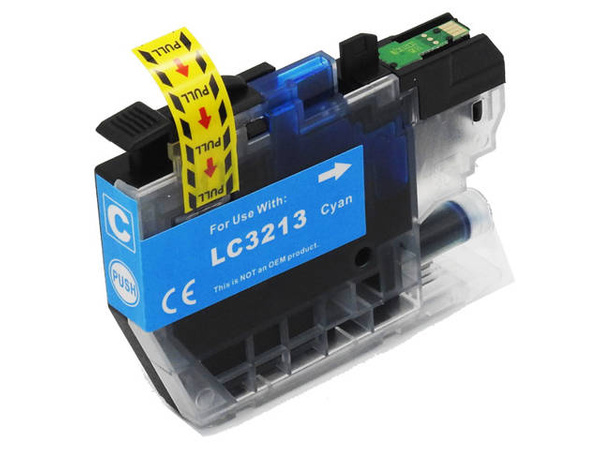 Zgodny tusz Brother LC3213C Cyan 10ml do Brother DCP-J572DW, J772DNW, J774DW, J491DW, J497DW, J890DW, J895DW DDPrint Nowy