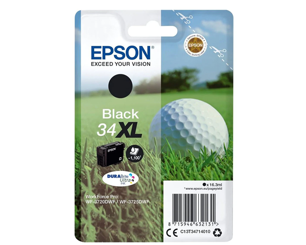 Epson Tusz WF3720/3725 T3471 Black 34XL