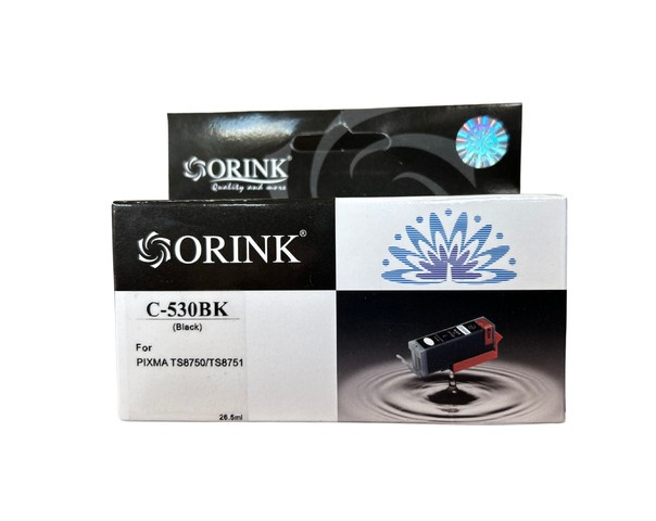 ORINK Tusz PGI530XLBK do drukarek Canon Pixma TS8750, TS8751 | Black | 18,5ml