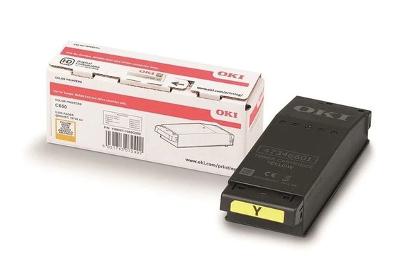 OKI 09006129 6k Yellow do OKI C650 Toner Oryginalny