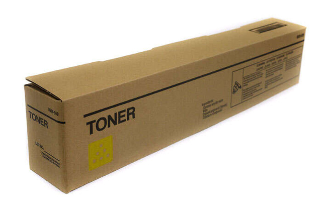 Zamiennik TN324Y, TN512Y (chemical powder) 26k Yellow toner marki Clear Box do Bizhub C258 C308 C368 C454 C554