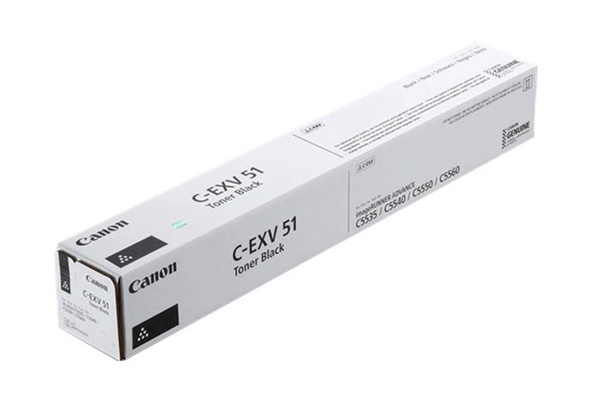 Canon C-EXV51BK, CEXV51BK, 0481C002 69k Black do Canon ADV iR-C5535, iR-C5540, iR-C5550, iR-C5560 Toner Oryginalny