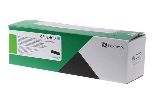 Lexmark C332HC0 2,5k Cyan do Lexmark C3326 MC3326 Toner Oryginalny