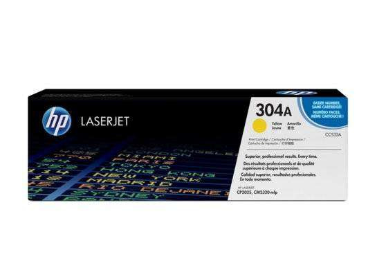 Oryginalny Toner HP 304A CC532A do HP 2.8k Yellow