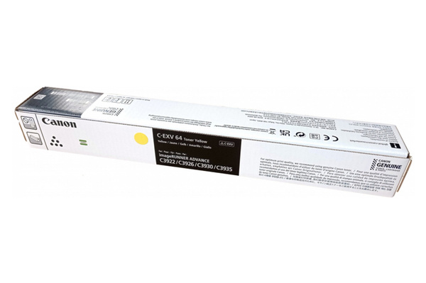 Canon C-EXV64Y, CEXV64Y, 5756C002 25,5k Yellow do Canon C3922 C3926 C3930 C3935 Toner Oryginalny