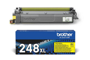 Oryginalny Brother TN248 XL Y,  TN-248 XLY 2,3k Yellow toner marki Brother do DCP-L3550 L3560