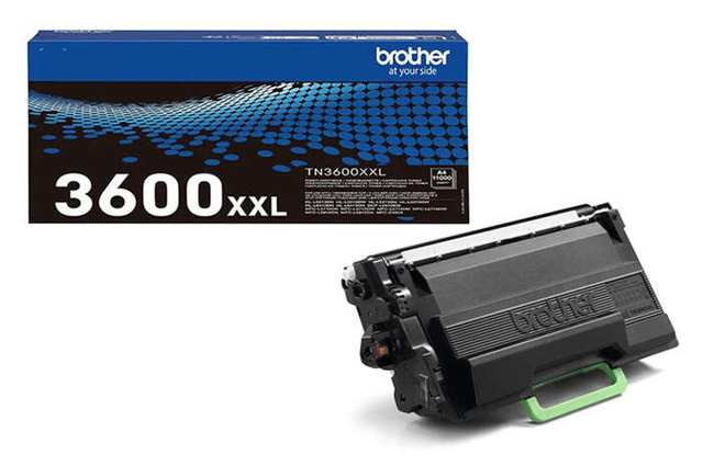 Toner Oryginalny Brother TN3600 XXL, TN-3600XXL 11k Black do Brother L5510 L5210 L5215 L6210 L6410 L6415 L5710 L6710 L6910