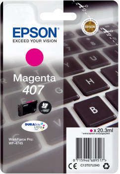 Oryginalny Tusz 407 do Epson 20.3 ml Magenta