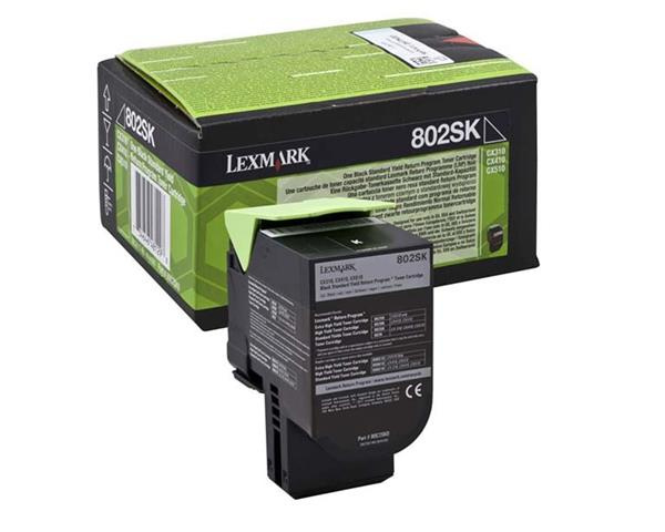 Lexmark Toner 80C2SK0 Black 2,5K