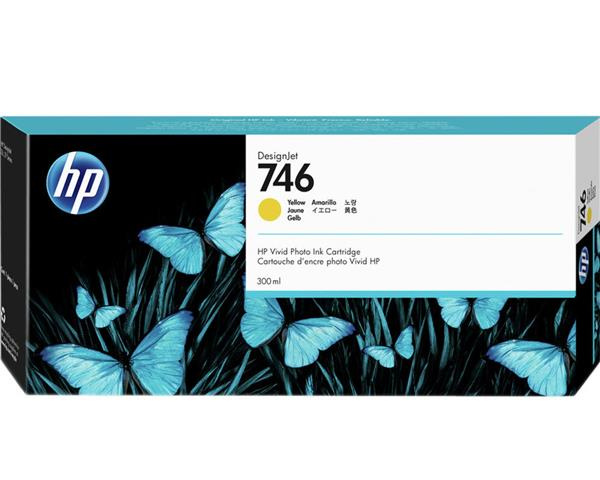 HP Tusz nr 746 P2V79A Yellow 300 ml