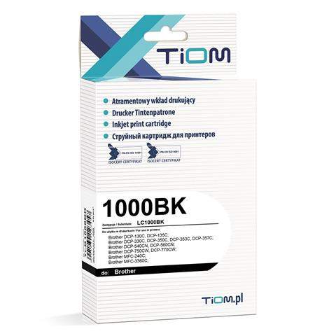 Zamiennik Brother LC1000BK 500 str. black tusz marki Tiom do DCP-135C DCP-150C DCP-357C