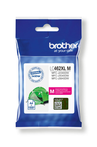 Brother LC-462XLM, LC462XLM 1,5k Magenta do Brother MFC-J2340DW MFC-J3540DW MFC-J3940DW Tusz Oryginalny