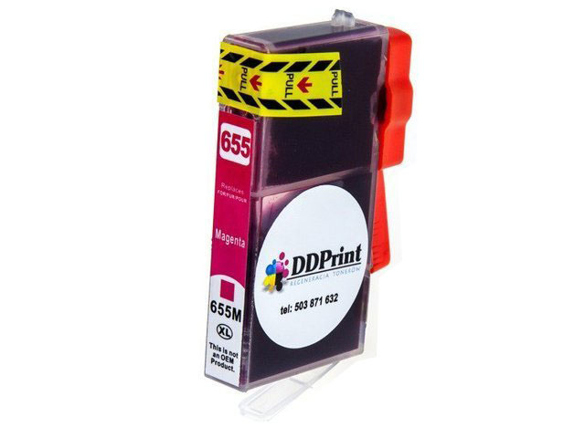 Zamiennik HP 655XL CZ111AE 15ml Magenta tusz marki DDPrint do HP Deskjet 3525 4615 4625 5525 6525