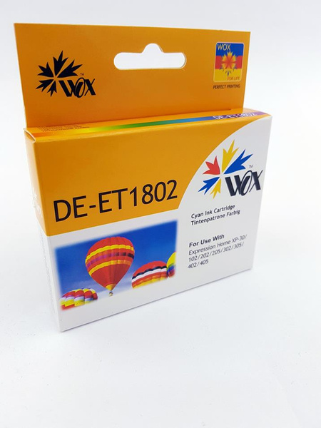 Zamiennik EPSON T1802 C13T18024010 13ml Cyan tusz marki WOX