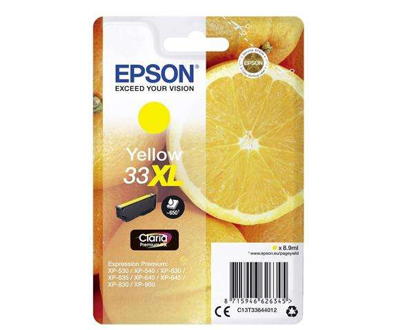 Epson Tusz Stylus T33XL T3364 Yellow