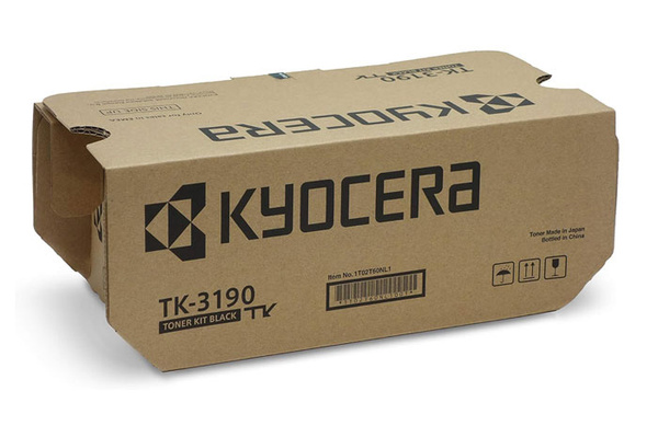 Kyocera TK3190, TK-3190, 1T02T60NL1 25k Black do Kyocera ECOSYS M3655idn, M3660idn, M3860idn, M3860idnf, P3055dn, P3060cdn, P3060dn, P3155dn, P3260dn Toner Oryginalny