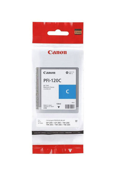 Canon PFI-120C, PFI120C (2886C001) 130ml Cyan do Canon TM200, TM300, TM205 Tusz Oryginalny