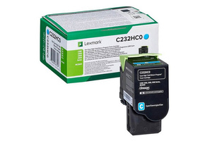 Lexmark C232HC0 2,3k Cyan do Lexmark C2325 C2425 C2535 MC2325 MC2425 MC2535 MC2640 Toner Oryginalny