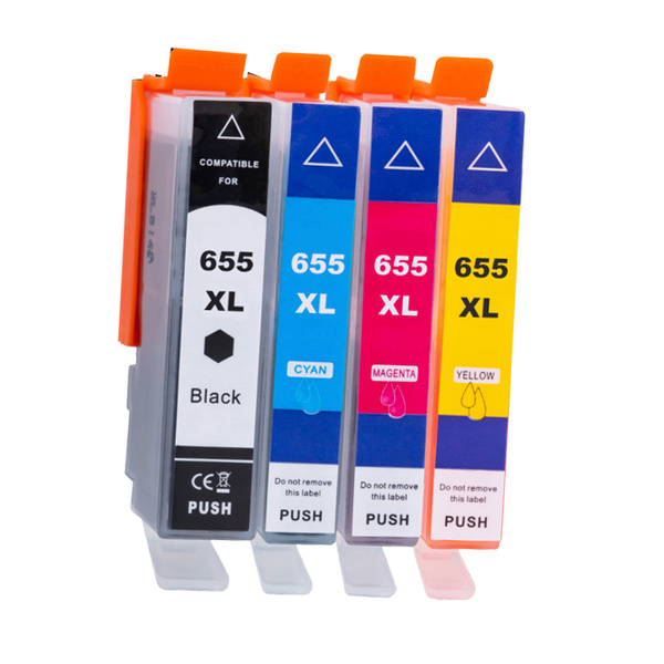 Zgodny z HP 655XL Komplet Tuszy / Tusze CMYK do HP Deskjet 3525 4615 4625 5525 6525 DDPrint Nowy