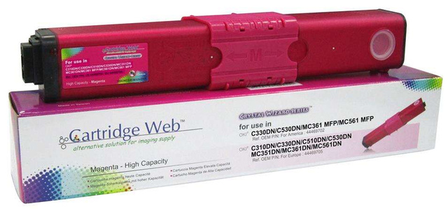 Zamiennik Oki 44469705 3k Magenta toner marki Cartridge Web do do C310 C330 C331 MC351 MC352 MC361 MC362