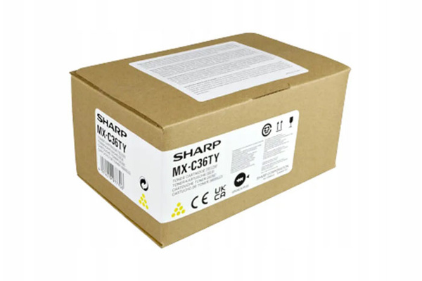 Sharp MX-C36TY, MXC36TY 11,7k Yellow do Sharp MX-C358F, MX-C428P Toner Oryginalny