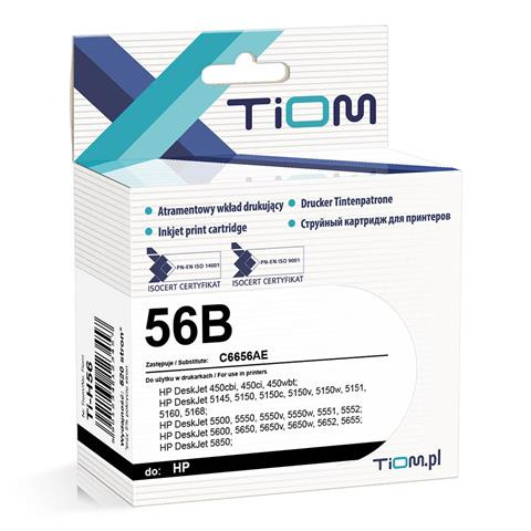 Zgodny Tusz Tiom Ti-H56 zamiennik HP 56B | C6656AE | 520 str. | black