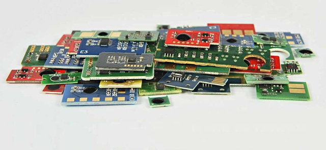 Chip Yellow HP  CC532A/CRG718