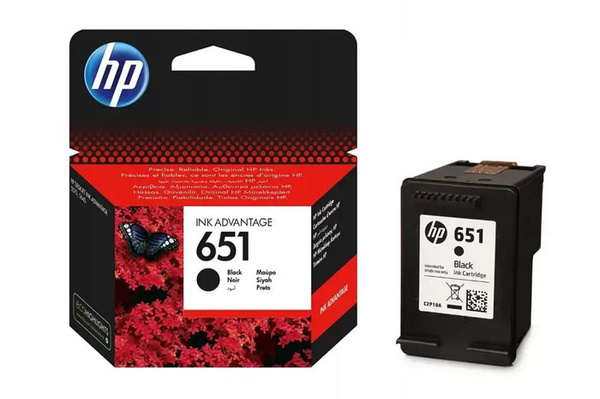 HP 651 (C2P10AE) 0,6k Black Tusz Oryginalny
