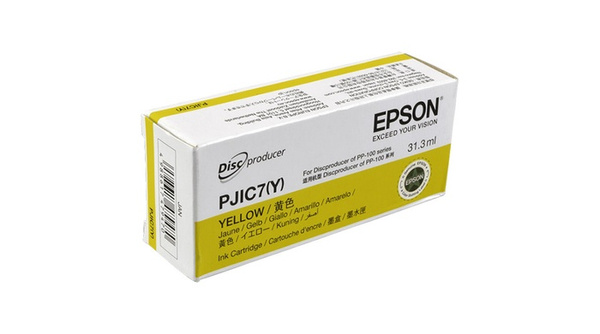 Epson PP-100 (PJIC7,  C13S020692) 31,5ml Yellow do Epson Discproducer PP100 PP50 Tusz Oryginalny