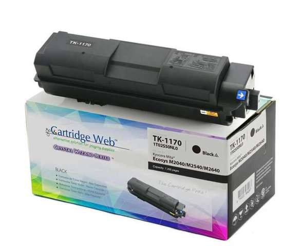 Zamiennik Kyocera TK1170 / TK-1170 7,2k Black toner marki Cartridge Web do ECOSYS M2040dn, M2540dn, M2640idw