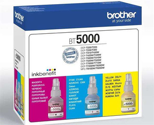 Brother Tusz BT5000CLVAL CMY 3x5K