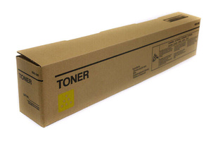 Zgodny z TN324Y, TN512Y (chemical powder) 26k Yellow toner marki Clear Box do Konica Minolta Bizhub C258/C308/C368