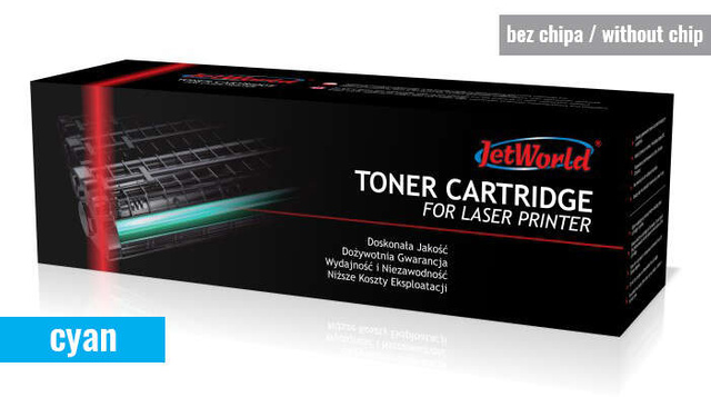 Zamiennik HP 207A W2211A 1.25k Cyan be zchipu toner marki JetWorld do HP M255 M282 M283