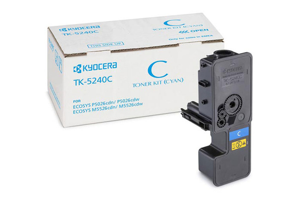 Kyocera TK5240C, TK-5240C, 1T02R7CNL0 3k Cyan do Kyocera Ecosys M5526cdn, M5526cdw, P5026cdn, P5026cdw Toner Oryginalny