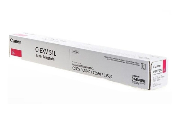 Canon C-EXV51LM, CEXV51LM, 0486C002 26k Magenta do Canon ADV iR-C5535, iR-C5540, iR-C5550, iR-C5560 Toner Oryginalny