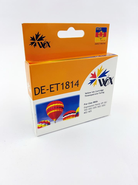 Zamiennik EPSON T1814 C13T18144010 18ml Yellow tusz marki WOX