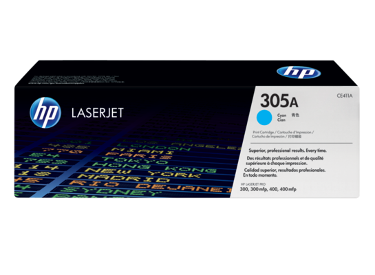 Oryginalny Toner HP 305A CE411A do HP 2.6k Cyan