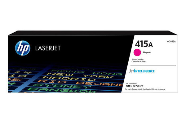 Oryginalny Toner HP 415A W2033A 2,1k Magenta do HP Color LaserJet Pro M454dn M454dw M454fw M454nw M479dn M479dw M479fdn M479fdw M479fnw E45028dn E47528f M455dn M480f