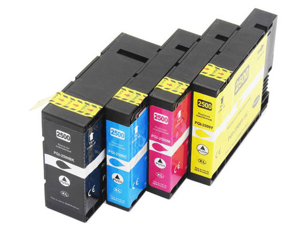 Zgodny komplet Tuszy Canon PGI-2500XL CMYK Zestaw do Canon iB4050/MB5050/MB5350