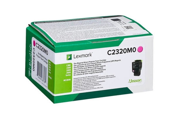 Lexmark C2320M0 1k Magenta do Lexmark C2325 C2425 C2535 MC2325 MC2425 MC2535 MC2640 Toner Oryginalny